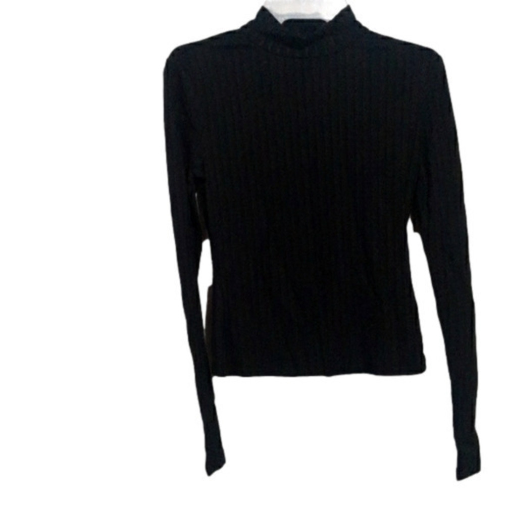 SHEIN/MOTF.   WOMENS LONGSLEEVE MOCK TURTLENECK SLIM FIT SHIRT NWT